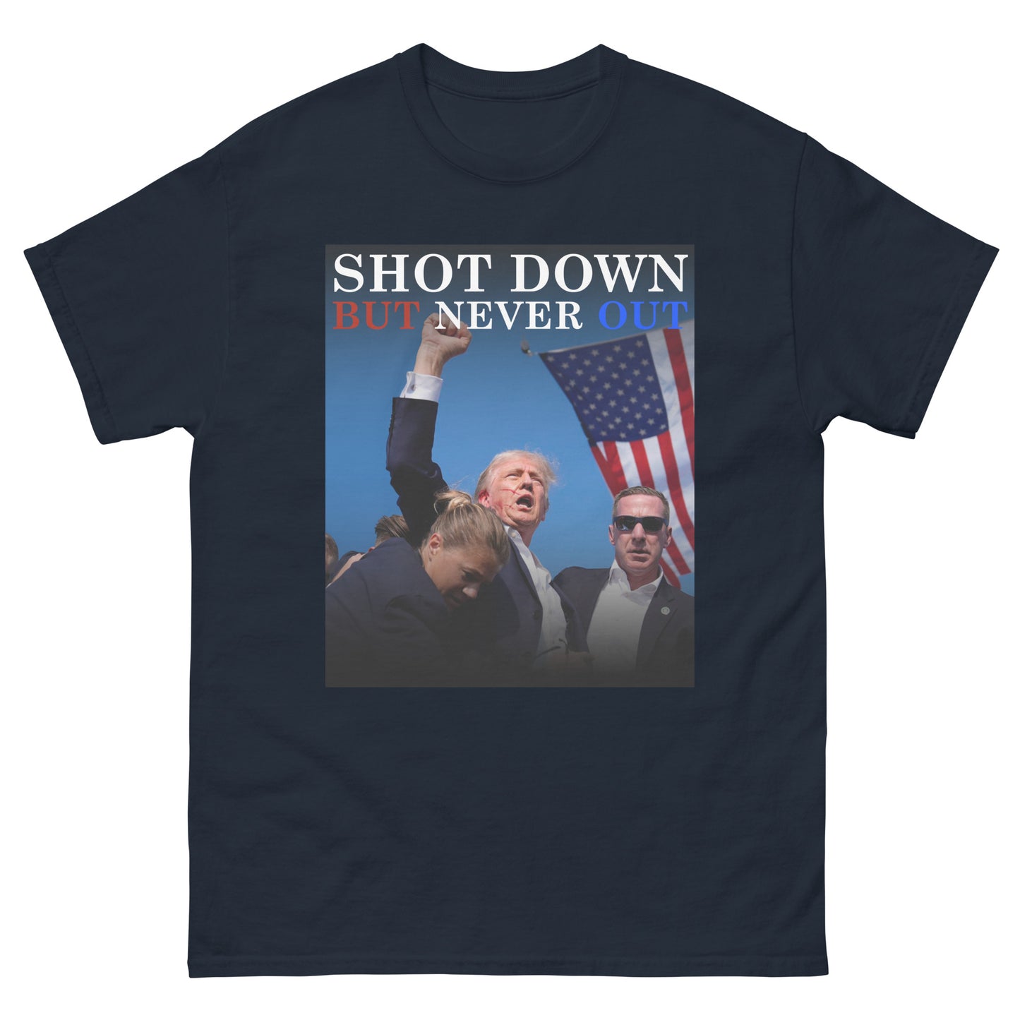 OFFICIAL Shot Down But Never Out - T-Shirt - Classic Variation