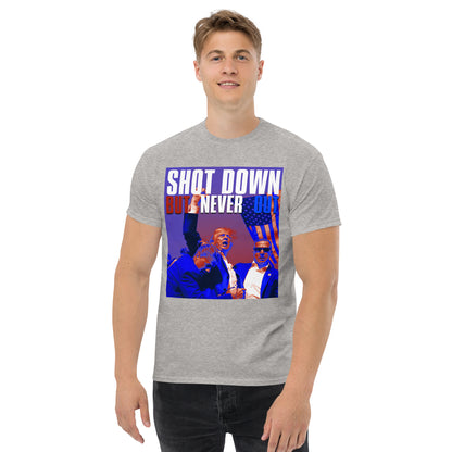 Shot Down But Never Out - TRUMP 2024 T-Shirt