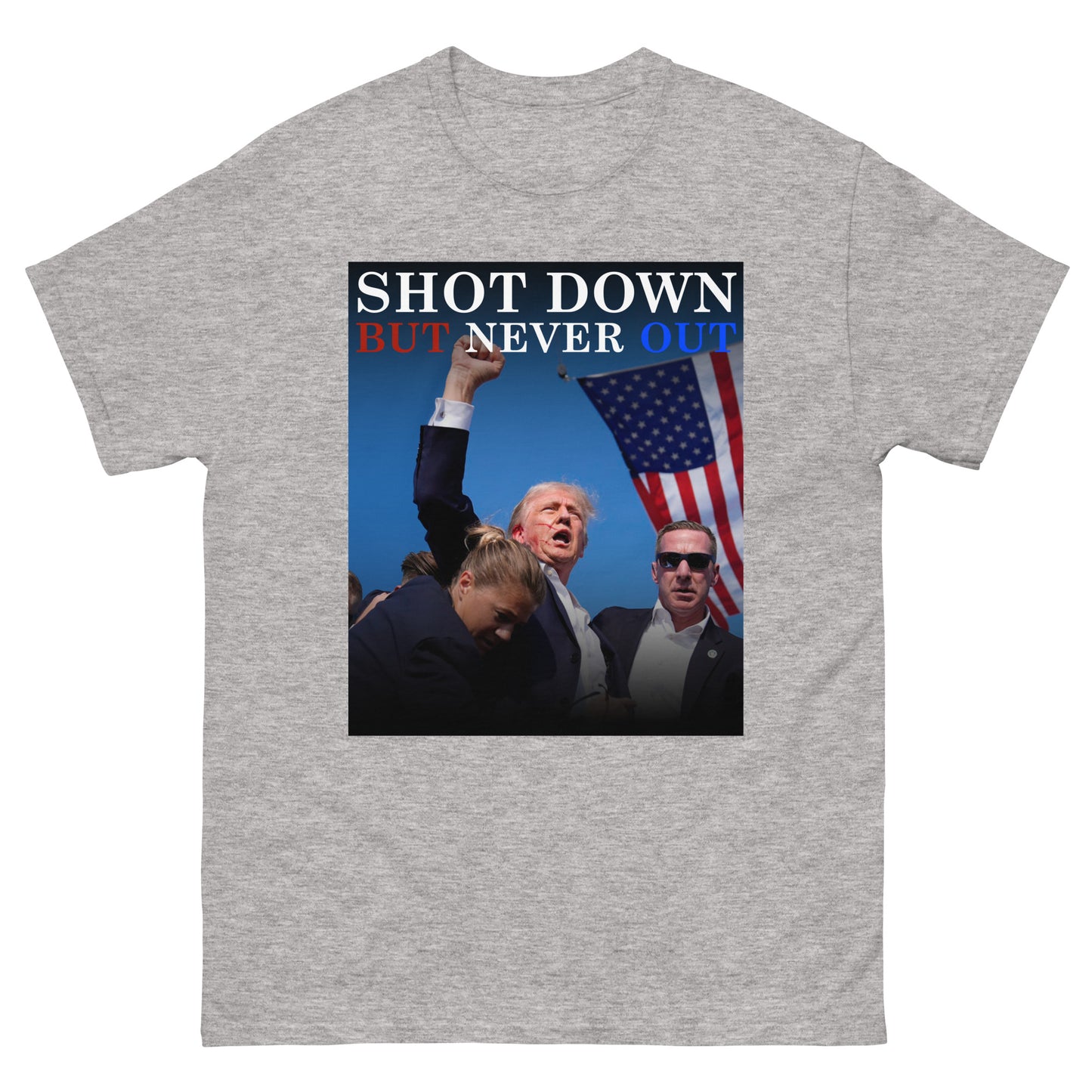 OFFICIAL Shot Down But Never Out - T-Shirt - Classic Variation